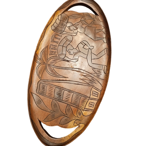 Haitian wood tray - Picture 2 of 6